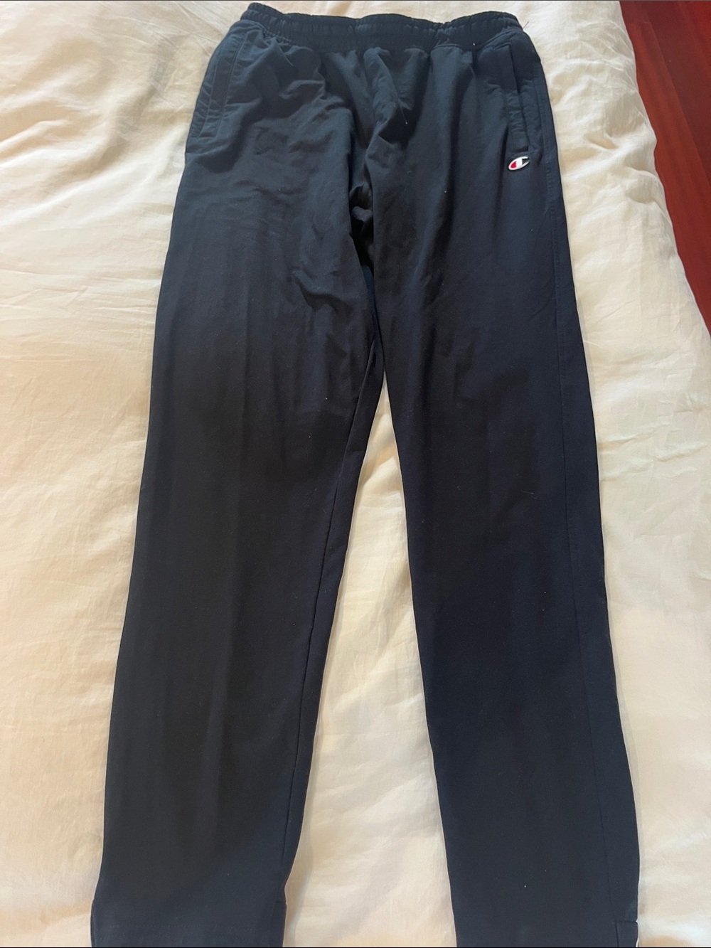 Champion Black Jogger Sweatpants with Small Logo